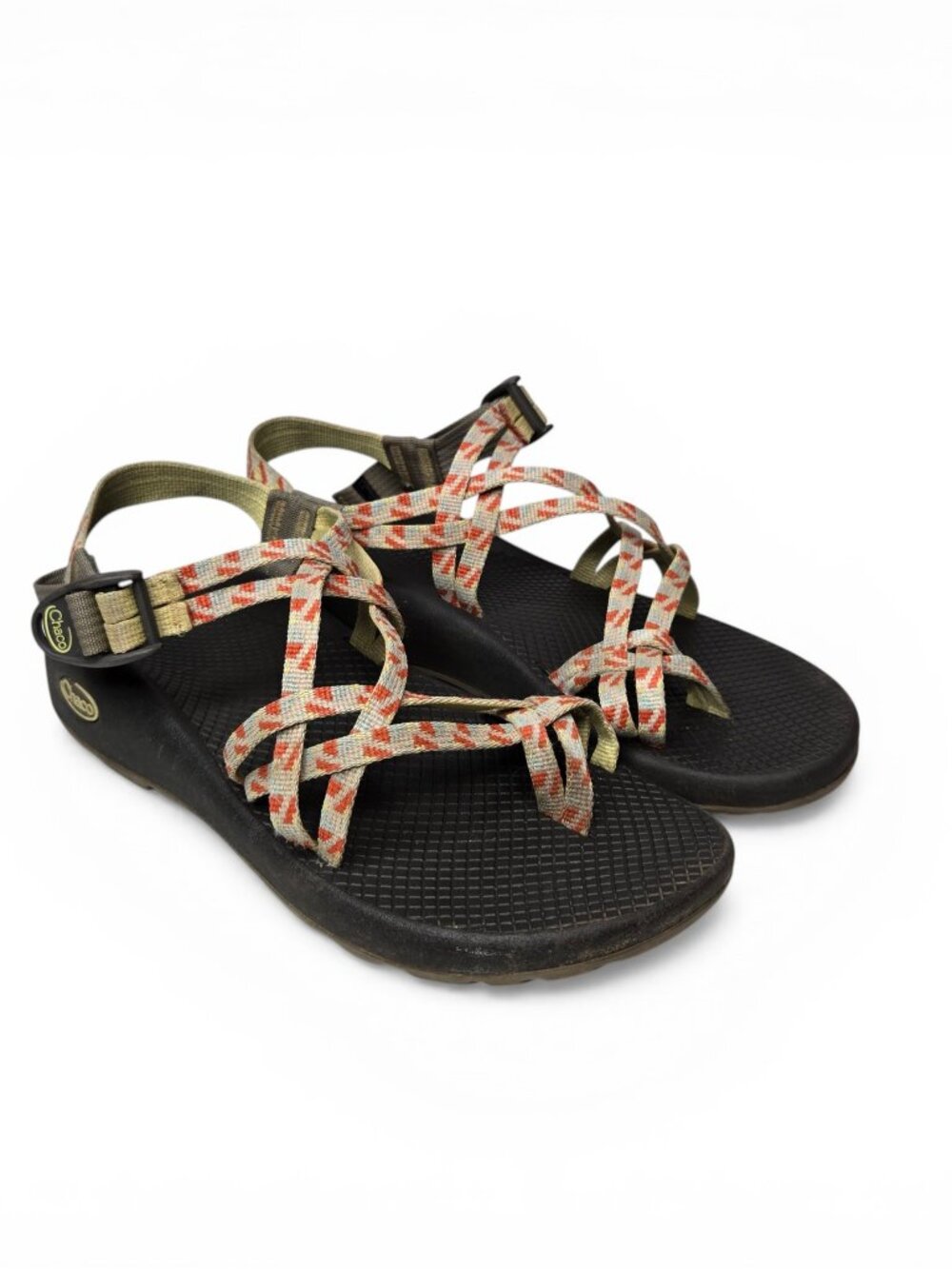 Chaco ZX/2 Classic Sandal Women Skinny Multi Color Canvas Strap Hiking Outdoor 9